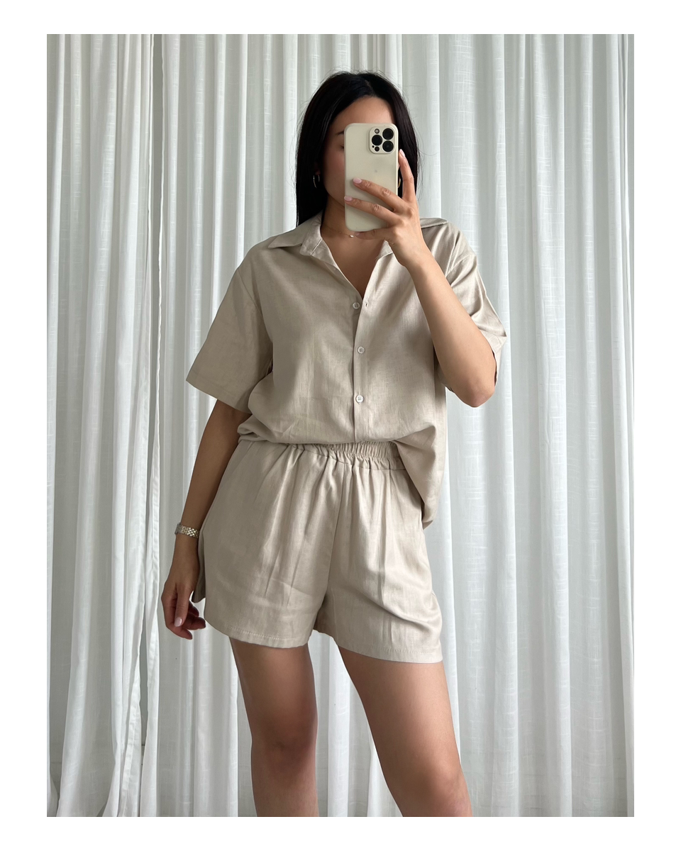 ENSEMBLE LIN BEIGE